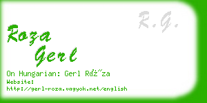 roza gerl business card
